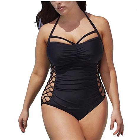 Cheap Price 5xl Plus Size Swimwear Women One Piece 2018 Push Up