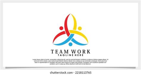 Team Work Logo Design Vector Creative Stock Vector (Royalty Free ...