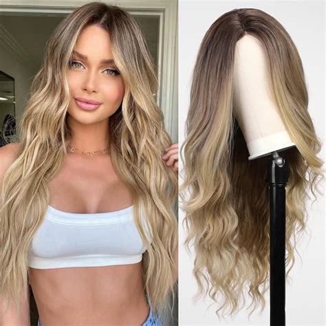 Amazon Starluck Long Ombre Blonde Wavy Wig For Women Inch