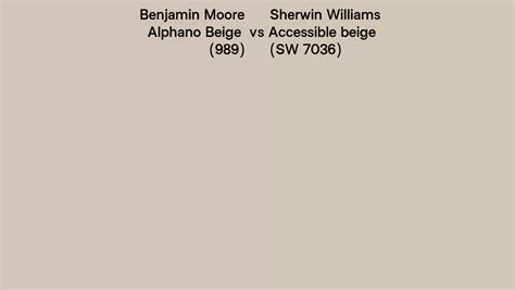 Benjamin Moore Alphano Beige Vs Sherwin Williams Accessible Beige