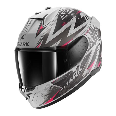 Casque D SKWAL 3 BLAST R Mat SHARK noir violet argenté MAXXESS FR