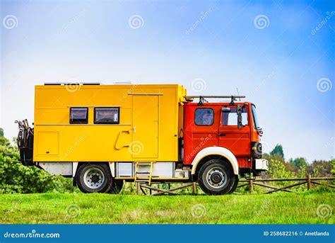 Offroad Camper 4x4 Truck On Nature Stock Photo Image Of Offroad