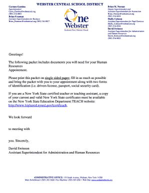 WEBSTER CENTRAL SCHOOL DISTRICT - Websterschools - Fill and Sign ...