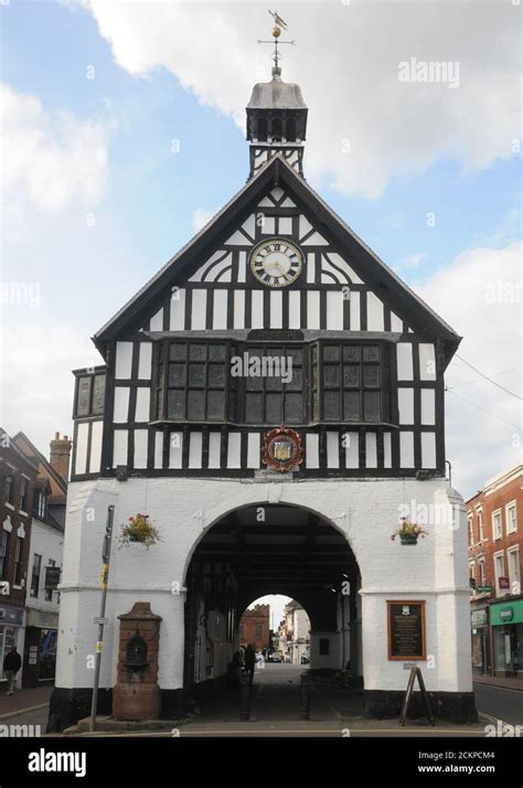 Bridgenorth Market Hall Stock Photo Alamy