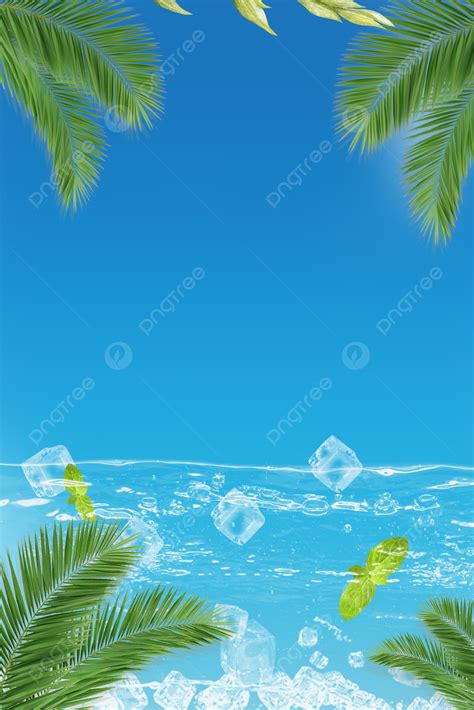 Cold Summer Theme Background, Cool, Summer, Blue Sky Background Image ...