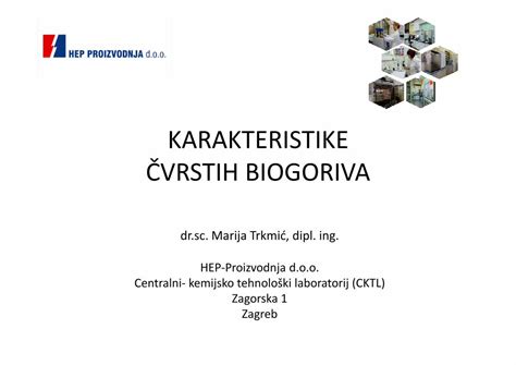 Pdf Karakteristike Vrstih Biogoriva Hep Proizvodnja D O O