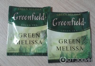 Отзыв о Чай зеленый с мелиссой Greenfield Green Melissa | Успокаивает ...