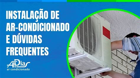 Instalação de Ar Condicionado Saiba Tudo YouTube