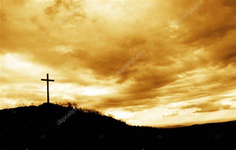 Cross On The Top Of The Hill Stock Photo By ©sat 1110612