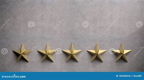 Brass Five Pointed Sheriff Star Badge In Flat Design Isolated On White