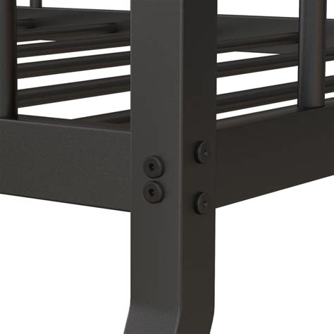 Twin Over Full Bunk Bed Frame With Trundle For Guest Room Costway