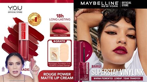 Battle Lip Cream Lokal Vs Luar Maybelline Superstay Vynil Ink Youtube