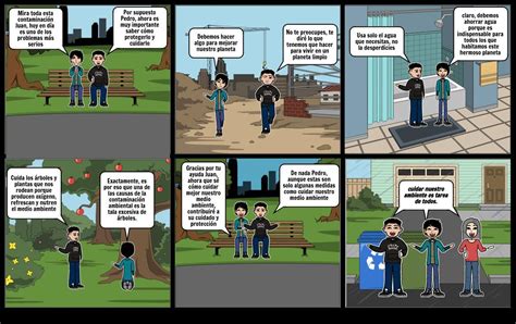 Elabora Un Storyboard Gui N Gr Fico Sobre El Cuidado Del Medio