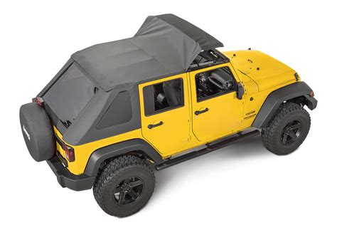 Quadratop® Adventure® Top S™ With Rightline Gear 4x4 Soft Top Window Storage Bag For 07 17 Jeep