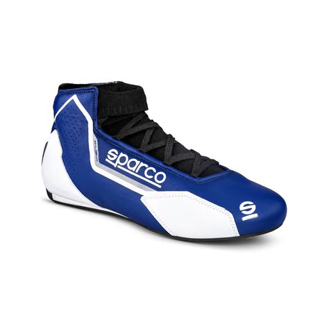 Sparco Italy X LIGHT Racing Shoes Blue FIA Homologation White Blue