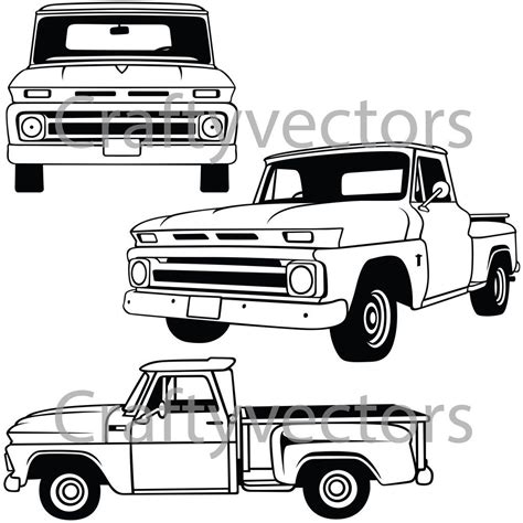 Free 286 Chevy Pickup Truck Svg Svg Png Eps Dxf File