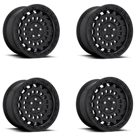 Set 4 17 Fuel D633 Zephyr 17x8 Matte Black 5x100 Wheels 38mm 5 Lug