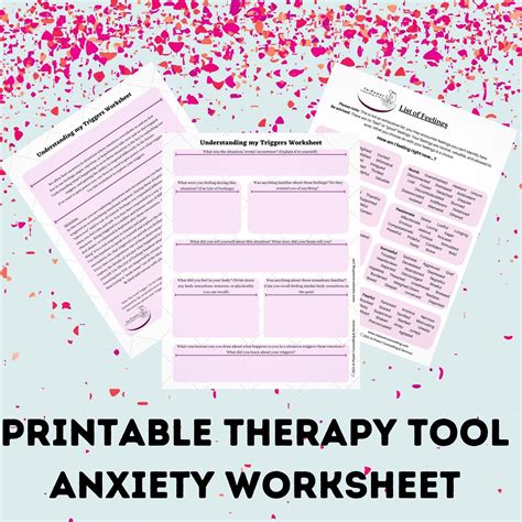 Anxiety Triggers Worksheet Worksheets Decoomo