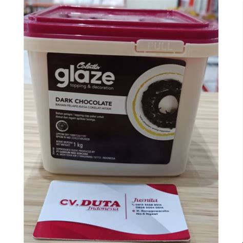 Jual Colatta Glaze Dark Chocolate 1kg Shopee Indonesia