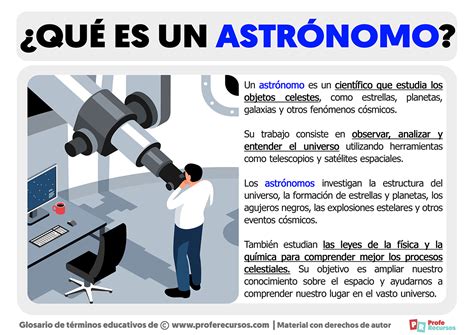 Qué es un Astrónomo Definición de Astrónomo