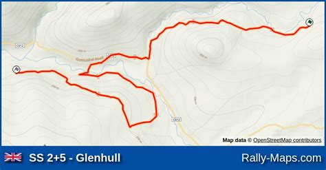 Ss Glenhull Stage Map Tour Of The Sperrins Ni Rally