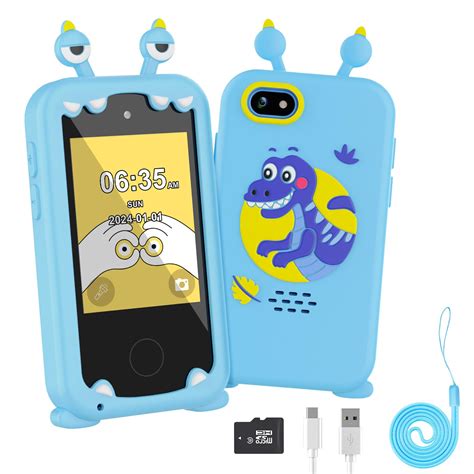 Diswoe Kids Smart Phone for Boys and Girls Dinosaur Toys 3 4 5 6 7 8 9