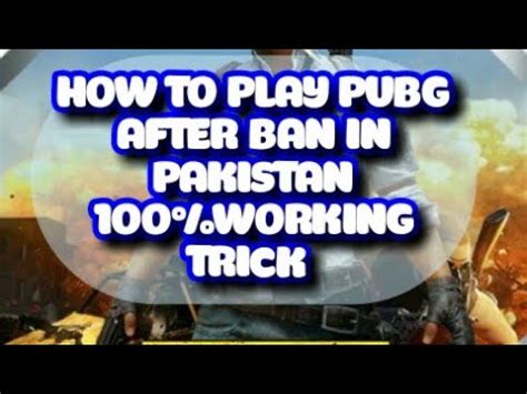 HOW TO PLAY PUBG AFTER BAN IN PAKISTAN YouTube