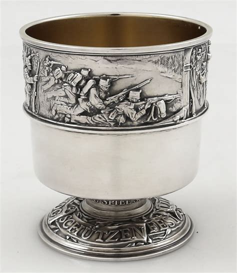 Swiss Silver Antique Shooting Goblet