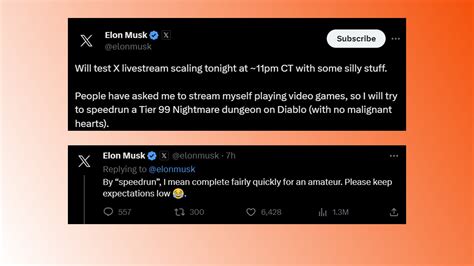 Elon Musk is about to stream himself speedrunning Diablo 4