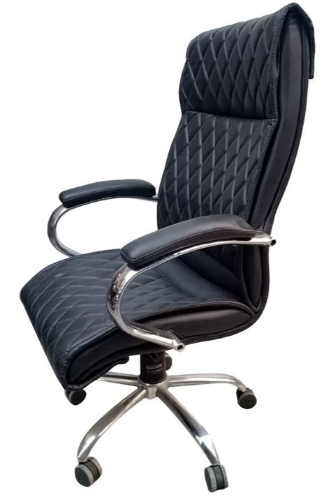 High Back Black Rexine Revolving Office Chair At Rs 14750 In Meerut