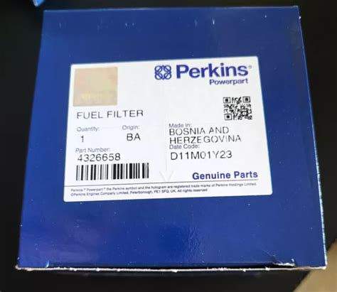 Nib Perkins Fuel Filter Part 4326658 Fits Ford Caterpillar John Deere Etc 2471 Picclick Au