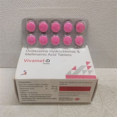 Drotaverine Hydrochloride Mefenamic Acid Tablets Prescription