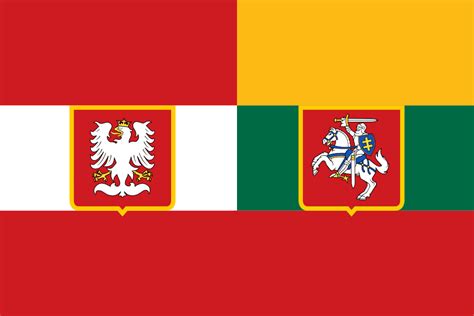 Flag of Poland-Lithuania in the style of Austria-Hungary : r/vexillology