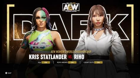 AEW Fight Forever Kris Statlander Vs Riho YouTube