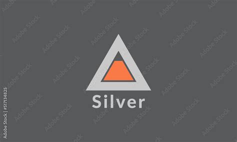 Silver logo design vector templet, Stock Vector | Adobe Stock