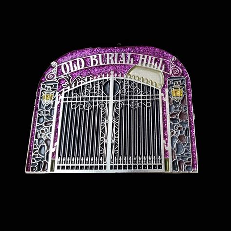 Old Burial Hill Hocus Pocus Cemetery Gates Enamel Pin Etsy