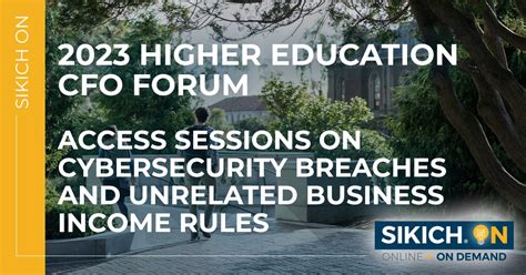 On Demand - 2023 Higher Education CFO Forum - Day 3 Selected Recordings