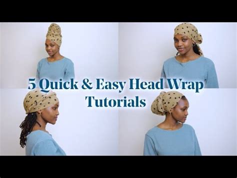 Quick Easy Head Wrap Turban Tutorial Youtube