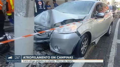 Pedestre morre atropelado por carro perto da rodoviária de Campinas