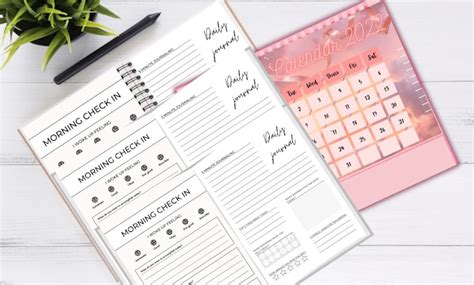 design custom journal diary layout  unique calendars  romesah