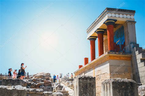 Knossos Creta De Junio De Esc Nicas Ruinas Del Palacio