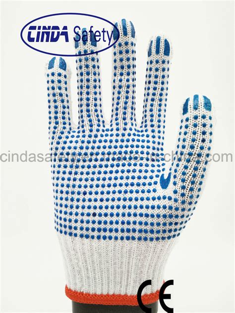 PVC Dots Industrial Safety Work Cotton Glove - Working Gloves and