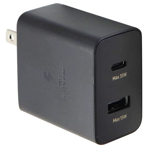 Samsung 35w Pd Power Adapter Duo With Usb And Usb C Ports Black