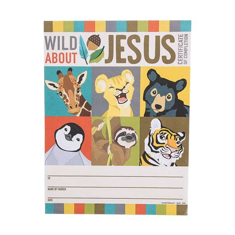 Jungle Safari Vbs Certificates