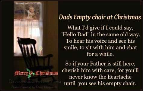 Dads Empty Chair Christmas Day