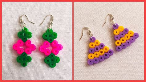 How To Make Perler Bead Earrings At Home Perler Bead Earrings