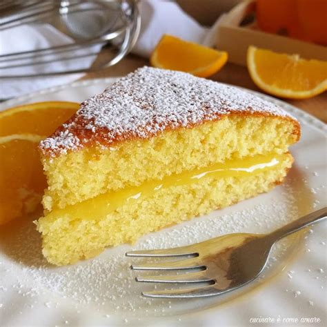 TORTA ALL ARANCIA SOFFICE con ripieno crema Cucinare è come amare