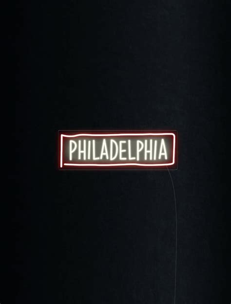 Philadelphia Neon Sign | Brighten Your Space with City Pride