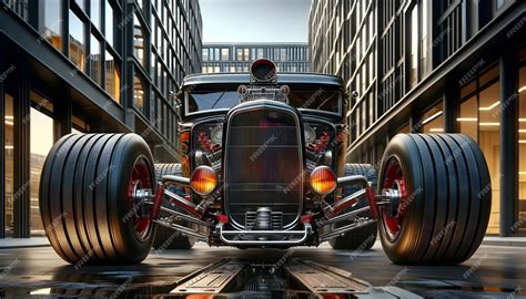 Premium AI Image | Beautiful hot rod vintage car automotive wallpaper ...