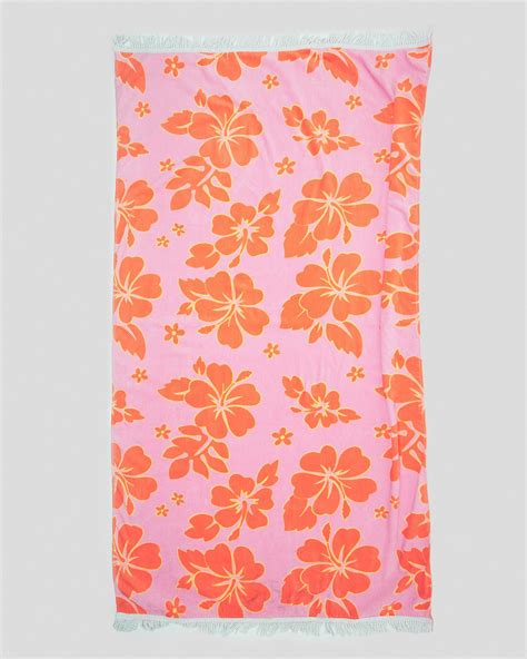 Topanga Honolulu Beach Towel In Pink Free Shipping And Easy Returns